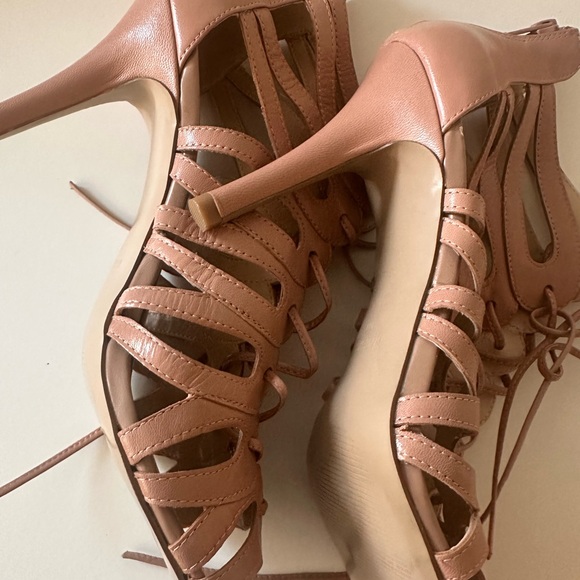 Nine West Elegant Tan Strappy Heels - Picture 12 of 12